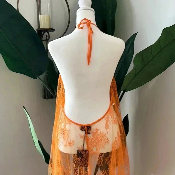 Revolve SZ L ORANGE top Michael Costello OLLY - Picture 6 of 10